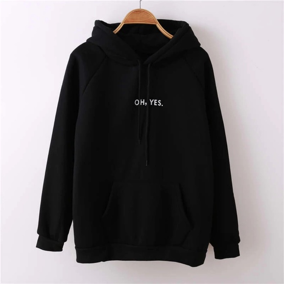 Tops - OH YES Hoodie Sweat Pullover Sweatshirt